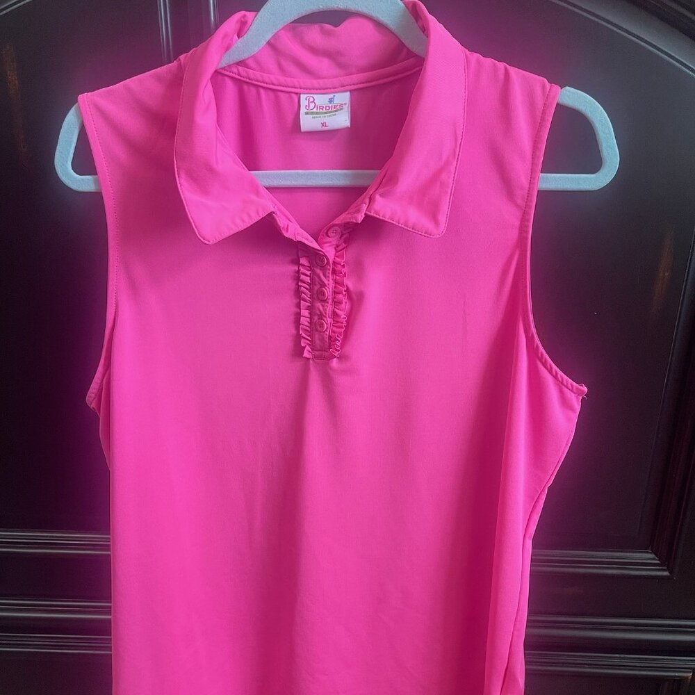 Birdies and Bows top for golf/pickleball/tennis